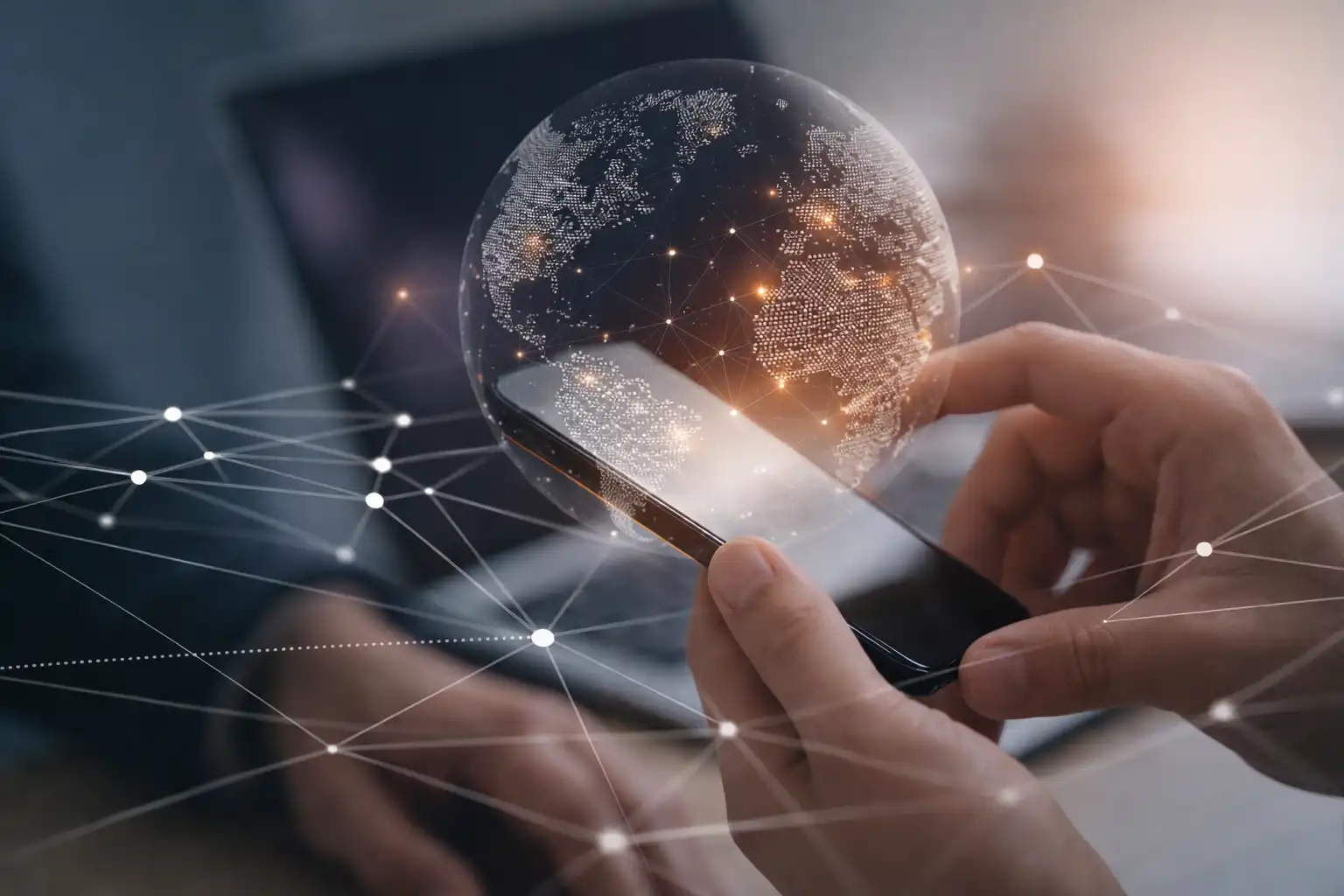 Mobile phone app connects visualizations